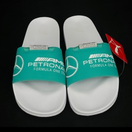 Mercedes Sandalen AMG Petronas F1 Leadcat 2.0 by Puma Flip Flop Weiß - Unisex