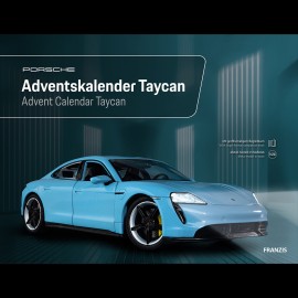 Porsche Advent calendar Taycan Turbo S 2020 Frozen Blue 1/24 MAP09680022