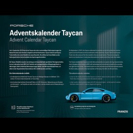 Porsche Adventskalender Taycan Turbo S 2020 Frozenblau 1/24 MAP09680022