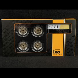 Set von 4 Räder Felgen BBS für Porsche Gold 1/18 Ixo Models 18SET011W
