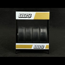 Set of 4 BBS Wheels for Porsche Gold 1/18 Ixo Models 18SET011W