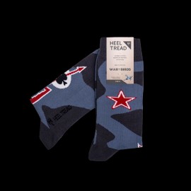 Inspiration Yak-9 Socken Blau - Unisex - Größe 41/46