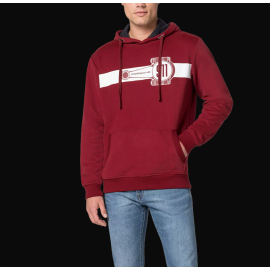 Sweatshirt Porsche 911 Rod Essential Hoodie Burgundy Red WAP673PESS - men