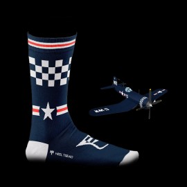 Inspiration F4U Corsair Socken Blau - Unisex - Größe 41/46