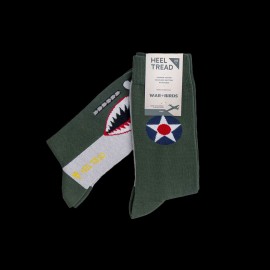 Inspiration P-40 Warhawk Socken Grün - Unisex - Größe 41/46