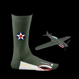 Inspiration P-40 Warhawk socks Green - unisex - Size 41/46