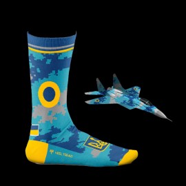 Inspiration Ghost of Kiev socks Blue / Yellow - unisex - Size 41/46