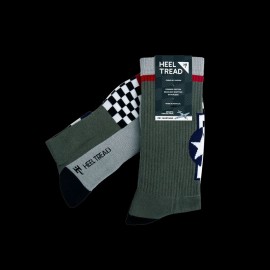 Inspiration P51 Mustang Sport Socken Grau / Schwarz - Unisex