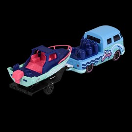 VW T1 Combi Pickup Dive Deep mit Anhänger Boot The Originals Trailer 1/64 Majorette 212055007