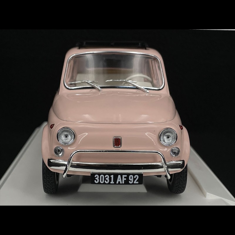 Geschenk zur Geburt Fiat 500 L 1968 Hellrosa 1/18 Norev 187774