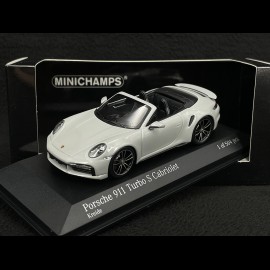 Porsche 911 Turbo S Cabrio Type 992 2020 Kreidegrau 1/43 Minichamps 410069481