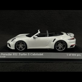 Porsche 911 Turbo S Cabrio Type 992 2020 Chalk Grey 1/43 Minichamps 410069481