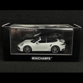 Porsche 911 Turbo S Cabrio Type 992 2020 Chalk Grey 1/43 Minichamps 410069481