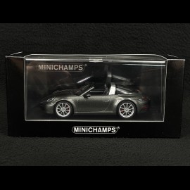Porsche 911 Targa 4S Type 992 2020 Agate Grey Metallic 1/43 Minichamps 410069561
