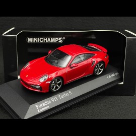 Porsche 911 Turbo S Coupe Type 992 2020 Carmine Red 1/43 Minichamps 410069475