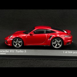 Porsche 911 Turbo S Coupe Type 992 2020 Carmine Red 1/43 Minichamps 410069475