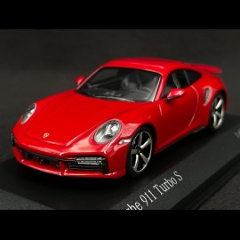 Porsche 911 Turbo S Coupe Type 992 2020 Carmine Red 1/43 Minichamps 410069475