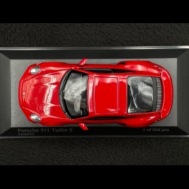 Porsche 911 Turbo S Coupe Type 992 2020 Carmine Red 1/43 Minichamps 410069475