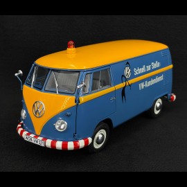 Volkswagen T1b Samba Minibus 1962 Blue / Yellow 1/18 Schuco 450048400