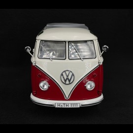 Volkswagen T1b Samba Bulli 1962 Rot / Weiß 1/18 Schuco 450044800
