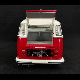 Volkswagen T1b Samba Bulli 1962 Rot / Weiß 1/18 Schuco 450044800