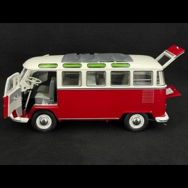 Volkswagen T1b Samba Bulli 1962 Rot / Weiß 1/18 Schuco 450044800