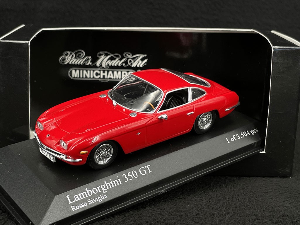 Lamborghini 350 GT 1964 Red Rosso Siviglia 1/43 Minichamps