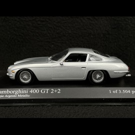 Lamborghini 400 GT 2+2 1966 Silbergrau metallic Grigio Argento 1/43 Minichamps 430103300