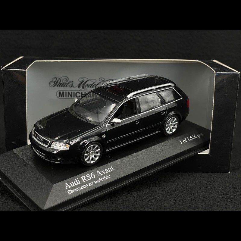 Audi RS6 Avant 2002 Ebonyschwarz 1/43 Minichamps 400011712