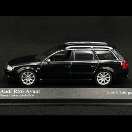 Audi RS6 Avant 2002 Ebonyschwarz 1/43 Minichamps 400011712