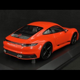 Porsche 911 Carrera 4S Coupe Type 992 2019 Lava Orange 1/18 Minichamps 155067327