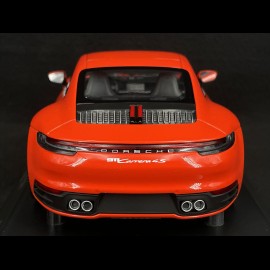 Porsche 911 Carrera 4S Coupe Type 992 2019 Lava Orange 1/18 Minichamps 155067327