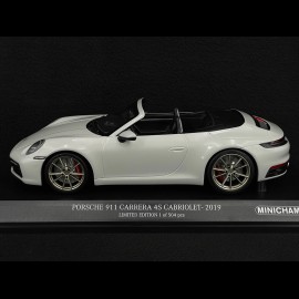 Porsche 911 Carrera 4S Cabrio Type 992 2019 Chalk Grey 1/18 Minichamps 155067335