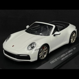 Porsche 911 Carrera 4S Cabrio Type 992 2019 Chalk Grey 1/18 Minichamps 155067335