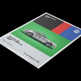 Poster Porsche 911 Carrera RS 2.7 Targa Florio 1973 - 50th Anniversary