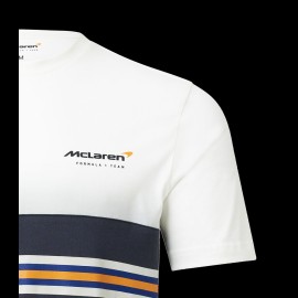 T-Shirt Gulf McLaren F1 Team Norris Piastri Weiß / Schwarz / Orange TM3407 - Herren