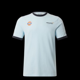 T-Shirt Gulf McLaren F1 Team Norris Piastri Gulf Blue TM3408 - men