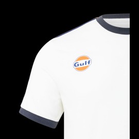 T-Shirt Gulf McLaren F1 Team Norris Piastri White TM3408 - men