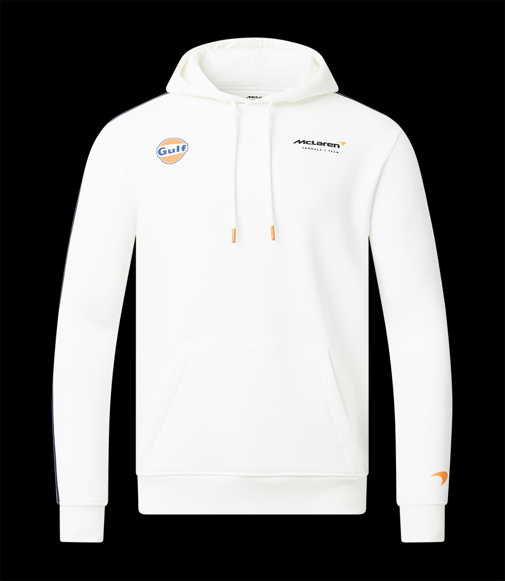 Gulf McLaren Sweatshirt F1 Team Norris Piastri Hoodie White TM3413 - men