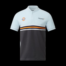 Polo Gulf McLaren F1 Team Norris Piastri Blau / Schwarz / Orange TM3409 - Herren