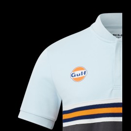 Polo Gulf McLaren F1 Team Norris Piastri Blau / Schwarz / Orange TM3409 - Herren