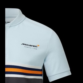 Polo Gulf McLaren F1 Team Norris Piastri Blau / Schwarz / Orange TM3409 - Herren