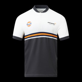 Polo Gulf McLaren F1 Team Norris Piastri Weiß / Schwarz / Orange TM3409 - Herren