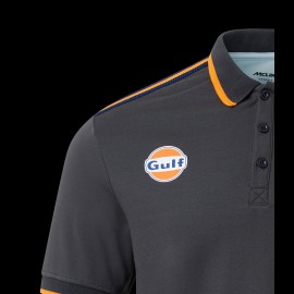 Polo Gulf McLaren F1 Team Norris Piastri Schwarz / Blau / Orange TM3410 - Herren