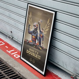 Max Verstappen Red Bull Racing F1 Weltmeister 2021-2022 Poster Limited edition