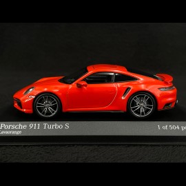 Porsche 911 Turbo S Coupe Type 992 2020 Lava Orange 1/43 Minichamps 410069476