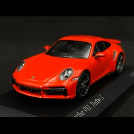 Porsche 911 Turbo S Coupe Type 992 2020 Lava Orange 1/43 Minichamps 410069476