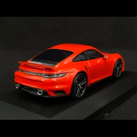 Porsche 911 Turbo S Coupe Type 992 2020 Lava Orange 1/43 Minichamps 410069476