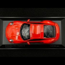 Porsche 911 Turbo S Coupe Type 992 2020 Lava Orange 1/43 Minichamps 410069476