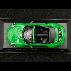 Porsche 911 Turbo S Cabriolet Type 992 2020 Python Green 1/43 Minichamps 410069482